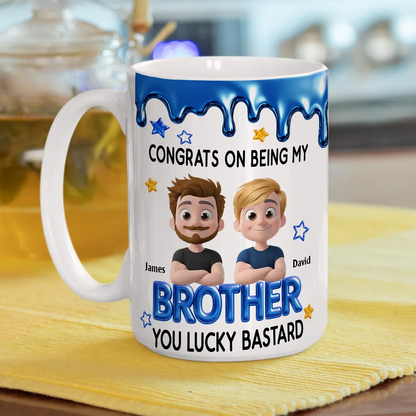 Congrats My Brother - Personalized Custom Coffee Mug