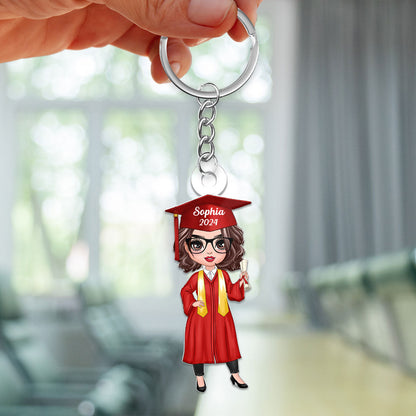 Class Of 2025 Senior Graduation Gift For Daughter Personalized Acrylic Keychain