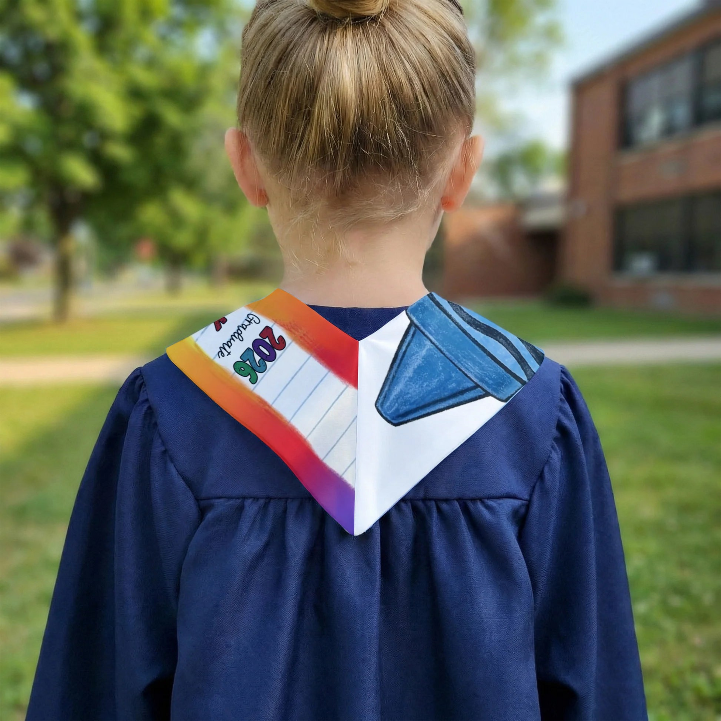 Kid Pencil Graduation Custom Name - Personalized Graduation Stole