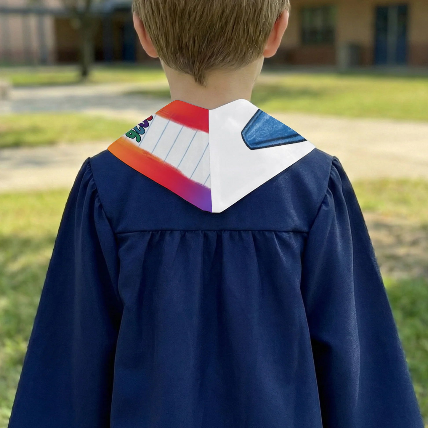 Kid Pencil Graduation Custom Name - Personalized Graduation Stole