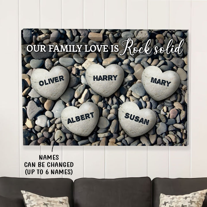 Family Love - Personalized Custom Name Poster