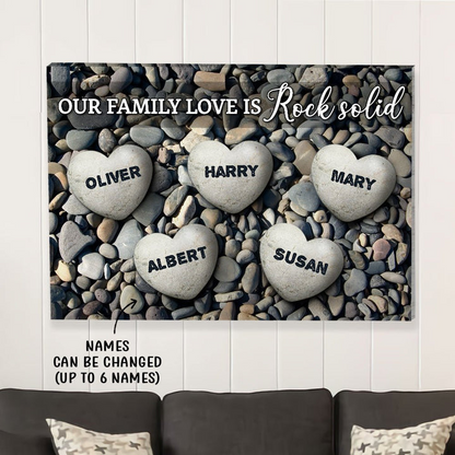 Family Love - Personalized Custom Name Poster