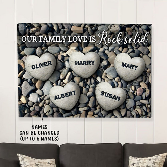 Family Love - Personalized Custom Name Poster