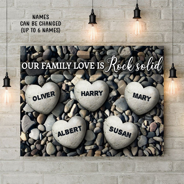 Family Love - Personalized Custom Name Poster