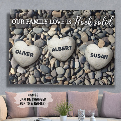 Family Love - Personalized Custom Name Poster