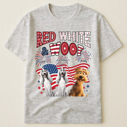 Red White Woof - Personalized Shirt