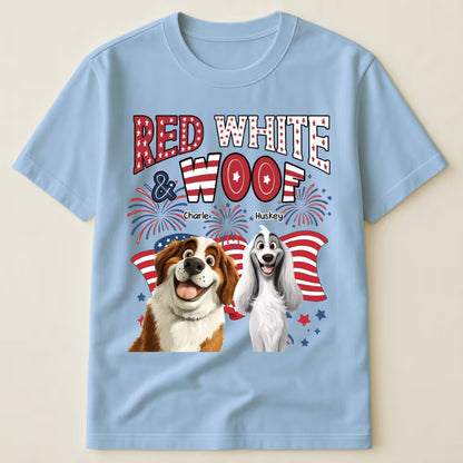 Red White Woof - Personalized Shirt