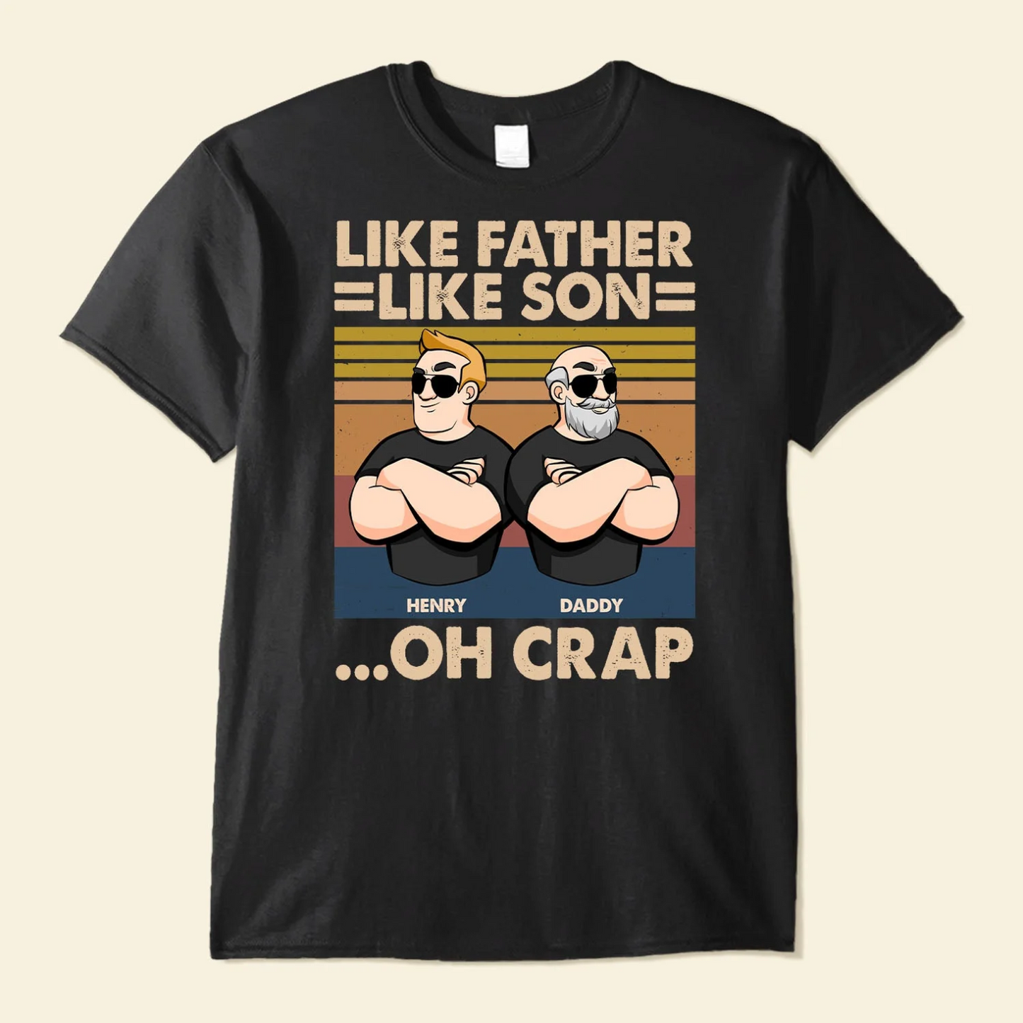 Father's Day Gifts, Like Father Like Son - Father & Sons - Personalized Shirt