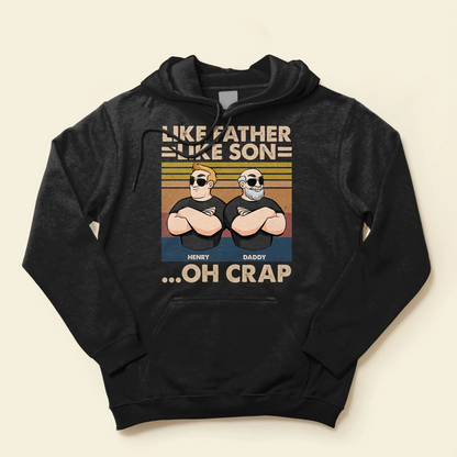 Father's Day Gifts, Like Father Like Son - Father & Sons - Personalized Shirt