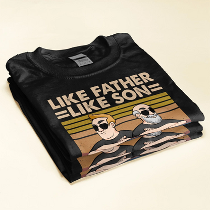 Father's Day Gifts, Like Father Like Son - Father & Sons - Personalized Shirt