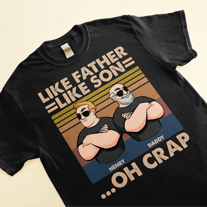 Father's Day Gifts, Like Father Like Son - Father & Sons - Personalized Shirt
