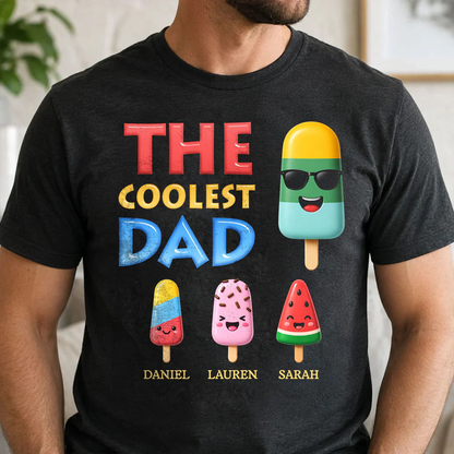 The Coolest Dad Grandpa Funny - Personalized Shirt - Heartfelt Gift For Dad, Grandpa, Husband