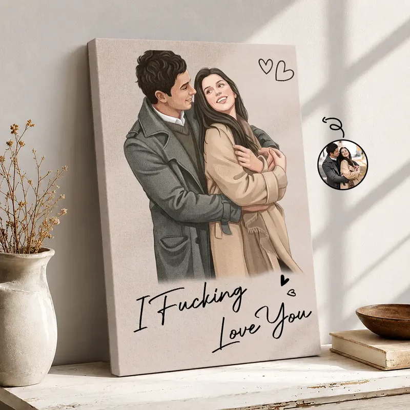 Custom Photo Semi Realistic Portrait You & Me We Got This - Personalized Poster
