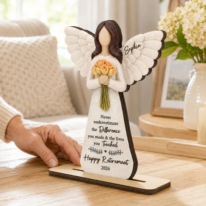 May You Be Proud Of The Work You Have Done 2D Flat - Personalized Wooden Plaque - Retired Keepsake For Coworker Teacher Nurse